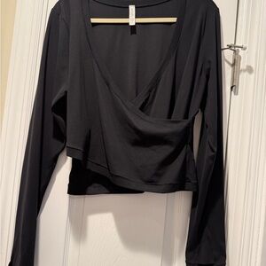 Athleta Long-Sleeve Wrap Crop Top - Women